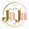 Simply JaJa Logo - Blush & Gold