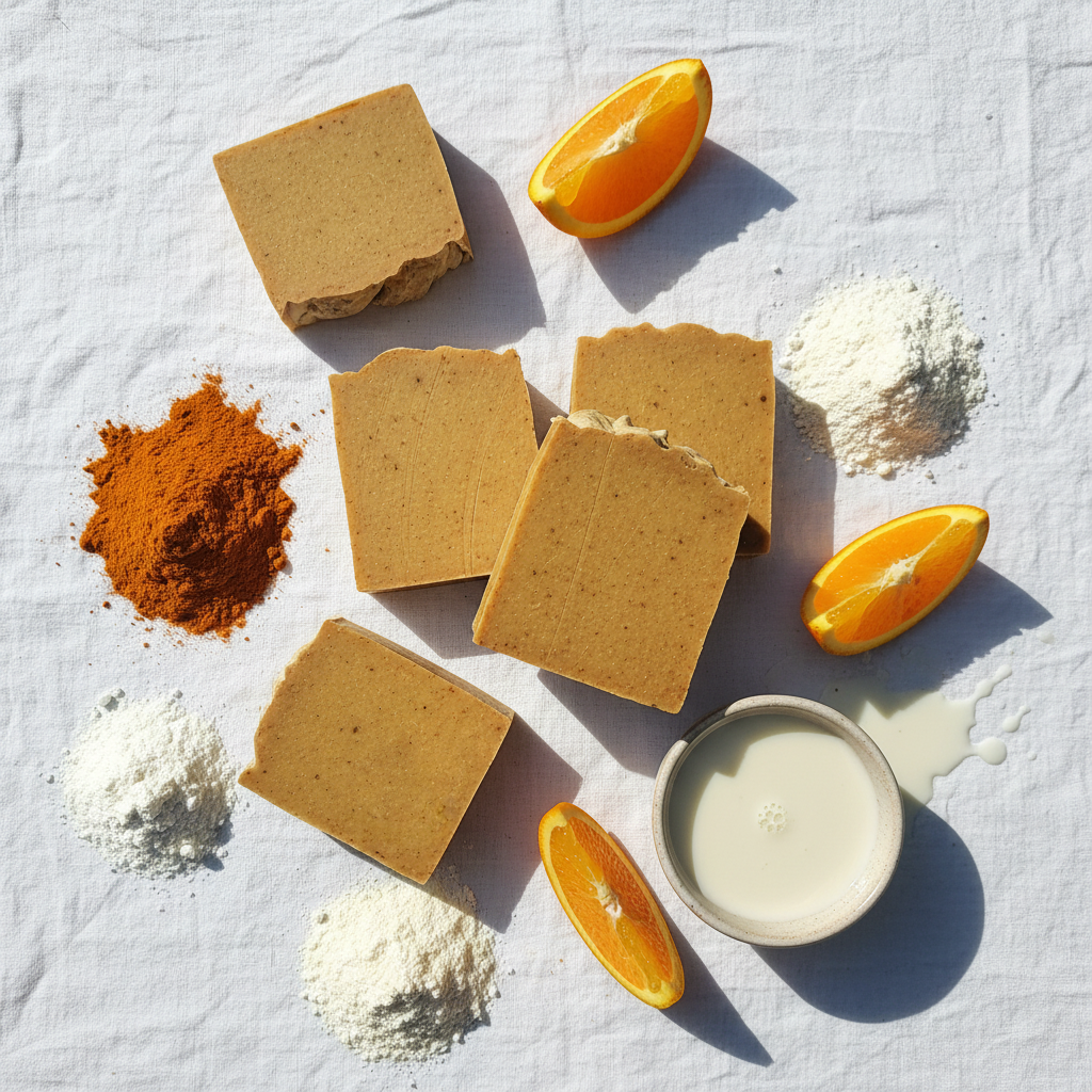 Turmeric Glow Flat Lay Refined