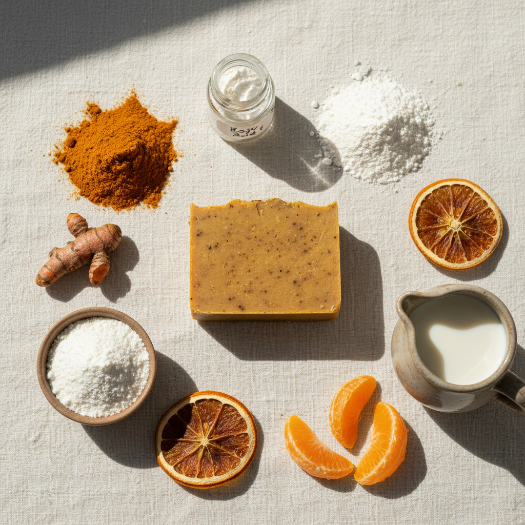 Turmeric Glow Flat Lay